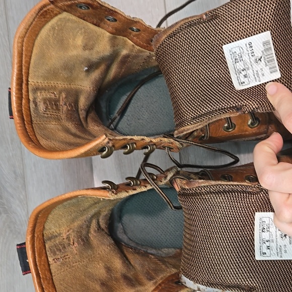 Georgia Boot G8152 8" Barracuda Gold WedgeMens Leather Oil&slip Resistant 8 - Picture 7 of 13